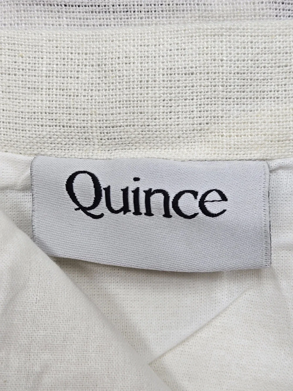 NWT QUINCE Set Of 2 48x96 Coastal Stripe Linen Cotton Curtains Ivory/Navy 9233